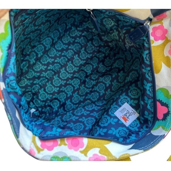 French Bull Colorful Yoga Floral Canvas Tote Gym Bag‎ NWOT - Picture 7 of 12